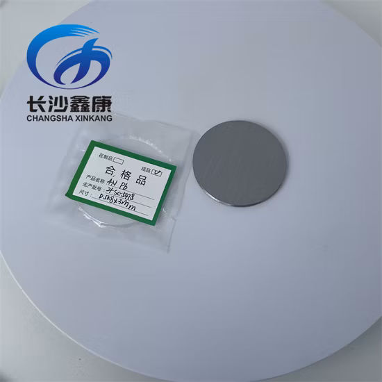 Disco de Pb de plomo metálico objetivo de pulverización catódica con 99,9% de plomo para proceso PVD